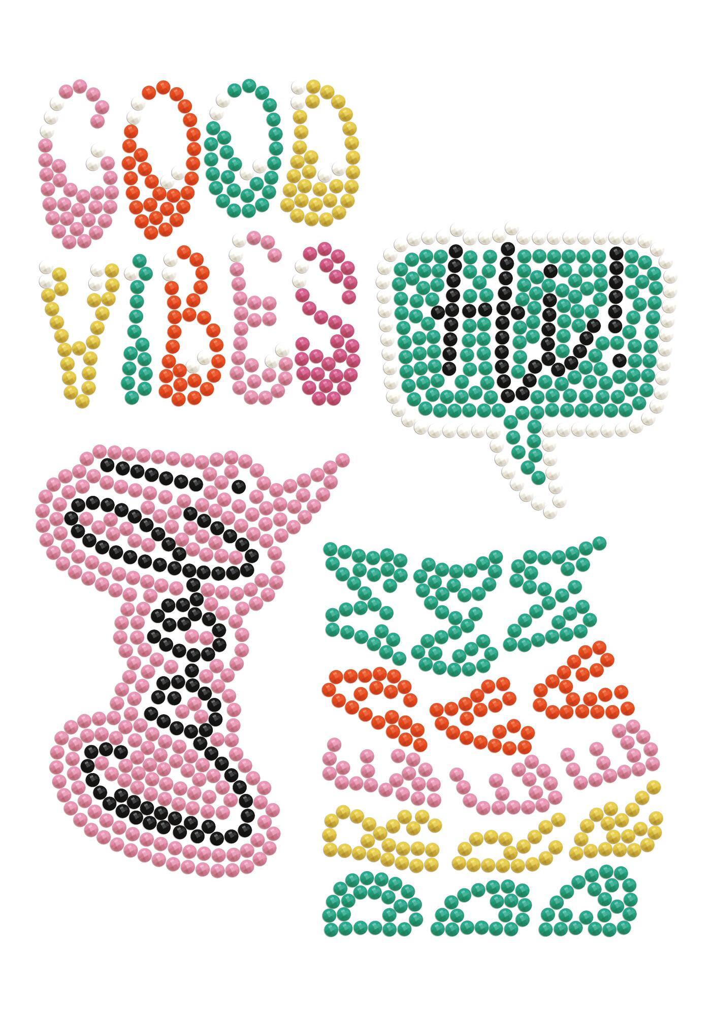 Diamond Dotz® Good Vibes Iron-On 'n' Dot Kit